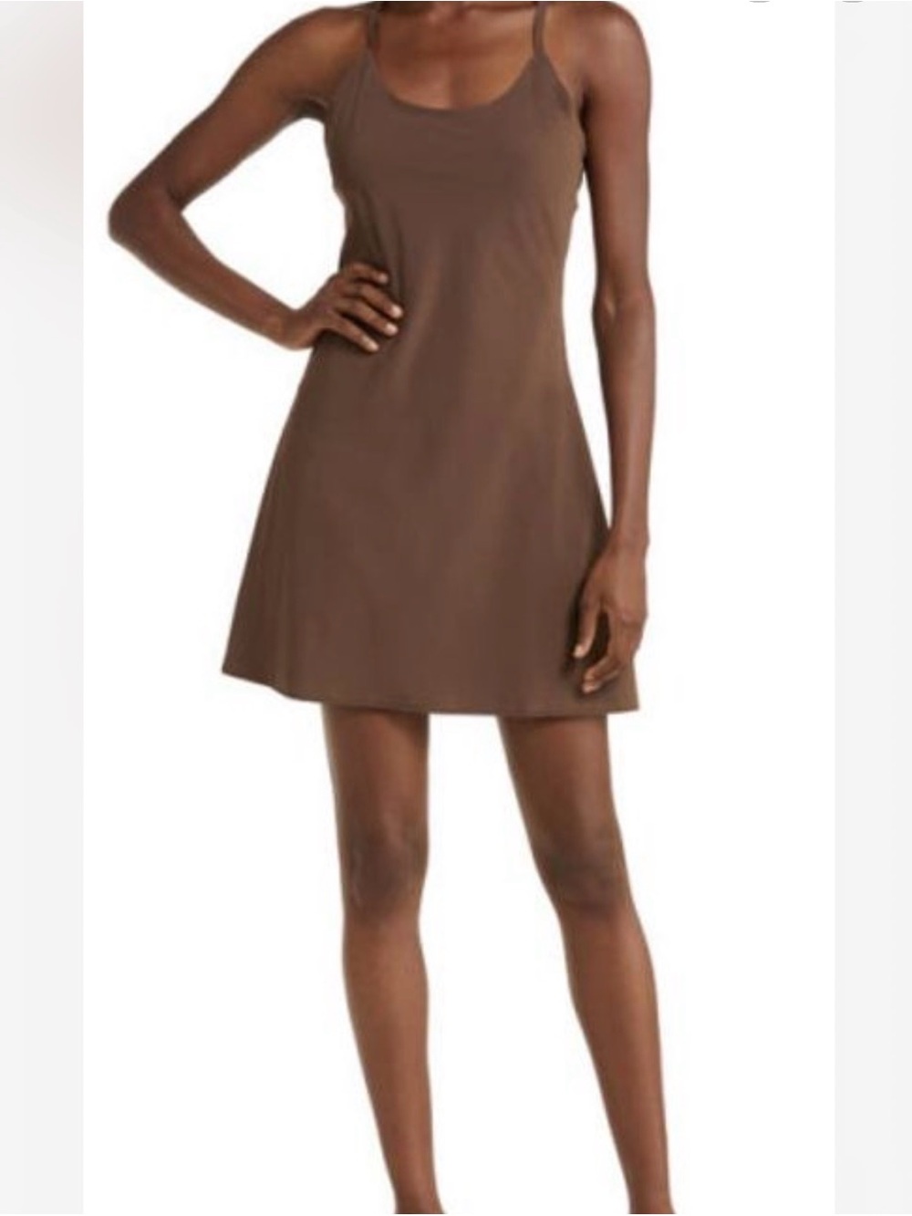 NEW Outdoor Voices The Exercise Dress Chocolate brown size Large